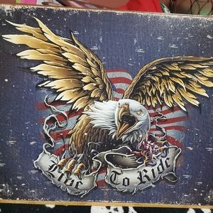 Motorcycle tin wall hanging